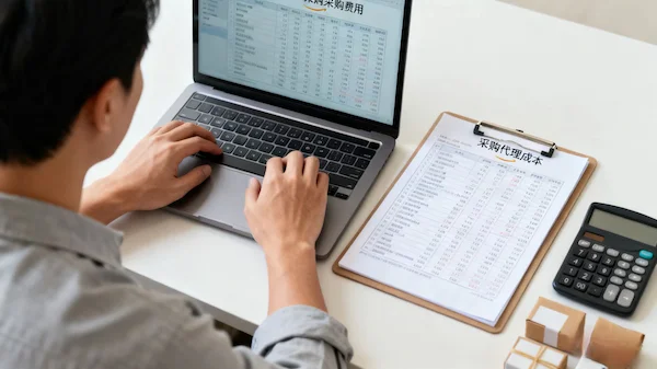 Amazon FBA seller reviewing china sourcing agent fees